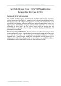 ServSafe Alcohol Exam &lpar;2026&sol;2027&rpar; &ndash; Responsible Beverage Service Comprehensive Q&A Review