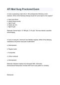 ATI Med-Surg Proctored Exam &vert; Practice Questions&comma; Study Guide & RN Exam Prep 2026&sol;2027