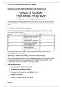 Grade 12 Tourism 2026 &mdash; Prelim & Final Exam Predictions &plus; Study Notes