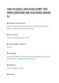 CEM 141 EXAM 2 2026 EXAM SCRIPT TEST PAPER QUESTIONS AND SOLUTIONS GRADED A&period;