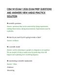CEM 141 EXAM 1 2026 EXAM PREP QUESTIONS AND ANSWERS VIEW AHEAD PRACTICE SOLUTION