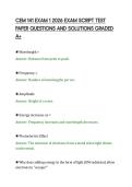 CEM 141 EXAM 1 2026 EXAM SCRIPT TEST PAPER QUESTIONS AND SOLUTIONS GRADED A