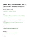 CEM 141 EXAM 1 2026 FINAL PAPER COMPLETE QUESTIONS AND ANSWERS FULL SOLUTION&period;