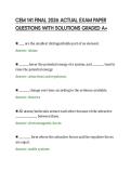 CEM 141 FINAL 2026 ACTUAL EXAM PAPER QUESTIONS WITH SOLUTIONS GRADED A&period;