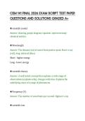 CEM 141 FINAL 2026 EXAM SCRIPT TEST PAPER QUESTIONS AND SOLUTIONS GRADED A