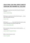 CEM 141 FINAL 2026 FINAL PAPER COMPLETE QUESTIONS AND ANSWERS FULL SOLUTION