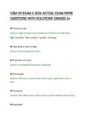 CEM 141 EXAM 3 2026 ACTUAL EXAM PAPER QUESTIONS WITH SOLUTIONS GRADED A&period;