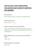 CEM 141 EXAM 3 2026 CERTIFICATION EVALUATION EXAMS COMPLETE QUESTIONS AND ANSWERS&period;