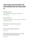 CEM 141 EXAM 3 2026 EXAM SCRIPT TEST PAPER QUESTIONS AND SOLUTIONS GRADED A&period;