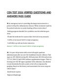 CEN TEST 2026 VERIFIED QUESTIONS AND ANSWERS PASS GUIDE&period;