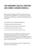 CEN&lowbar;ASSESSMENT&lowbar;2026&lowbar;FULL&lowbar;QUESTIONS&lowbar;AND&lowbar;CORRECT&lowbar;ANSWERS&lowbar;GRADED&lowbar;A&period;