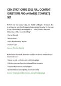 CEN&lowbar;STUDY&lowbar;GUIDE&lowbar;2026&lowbar;FULL&lowbar;CONTENT&lowbar;QUESTIONS&lowbar;AND&lowbar;ANSWERS&lowbar;COMPLETE