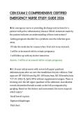 CEN EXAM 2 COMPREHENSIVE CERTIFIED EMERGENCY NURSE STUDY GUIDE 2026