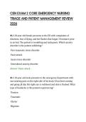 CEN EXAM 2 CORE EMERGENCY NURSING TRIAGE AND PATIENT MANAGEMENT REVIEW 2026&period;