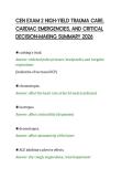 CEN EXAM 2 HIGH COMPREHENSIVE CERTIFIED&NewLine;EMERGENCY NURSE STUDY GUIDE 2026