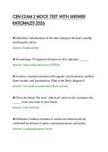CEN EXAM 2 MOCK TEST WITH ANSWER RATIONALES 2026&period;
