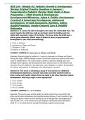NUR 106 &ndash; Module G2&colon; Pediatric Growth & Development&comma; Nursing Original Practice Questions & Answers &vert; Comprehensive Pediatric Nursing Study Guide & Exam Preparation &vert; Child Growth & Development&comma; Developmental Milestones&comma; Infant & Toddler Development&comma; Presc
