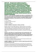 NUR 106 &ndash; Module G2&colon; Pediatric Growth & Development&comma; Nursing Independent Practice Questions & Answers &vert; Comprehensive Pediatric Nursing Study Guide & Exam Preparation &vert; Child Growth & Development&comma; Developmental Milestones&comma; Infant & Toddler Development&comma; Pr