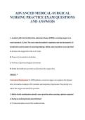 BSN HESI 266 EXAM BUNDLE QUESTIONS WITH VERIFIED ANSWERS