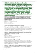 NUR 106 &ndash; Module G2&colon; Pediatric Growth & Development&comma; Nursing Original Practice Questions & Answers &vert; Pediatric Nursing Course Study Guide & Exam Preparation &vert; Child Development Principles&comma; Growth Patterns&comma; Developmental Milestones&comma; Infant & Toddler Develo