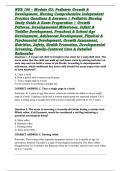 NUR 106 &ndash; Module G2&colon; Pediatric Growth & Development&comma; Nursing Comprehensive Independent Practice Questions & Answers &vert; Pediatric Nursing Study Guide & Exam Preparation &vert; Growth Patterns&comma; Developmental Milestones&comma; Infant & Toddler Development&comma; Preschool & S