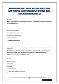 NHA PHLEBOTOMY EXAM &vert;ACTUAL QUESTIONS AND VERIFIED ANSWERS&vert;NEWLY UPDATED 2026-2027 EDITION&vert;GRADED A&plus;