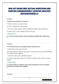 NHA CPT EXAM PREP &vert;ACTUAL QUESTIONS AND VERIFIED ANSWERS&vert;NEWLY UPDATED 2026-2027 EDITION&vert;GRADED A&plus;