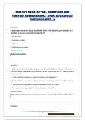 NHA CPT EXAM &vert;ACTUAL QUESTIONS AND VERIFIED ANSWERS&vert;NEWLY UPDATED 2026-2027 EDITION&vert;GRADED A&plus;