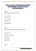 NHA CPT &vert;ACTUAL QUESTIONS AND VERIFIED ANSWERS&vert;NEWLY UPDATED 2026-2027 EDITION&vert;GRADED A&plus;