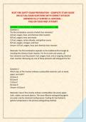 BCOT FIRE SAFETY EXAM PREPARATION &ndash; COMPLETE STUDY GUIDE &NewLine;200 ACTUAL EXAM QUESTIONS WITH CORRECT DETAILED  ANSWERS FULLY VERIFIED A&plus; MATERIAL &ndash;  PASS ON YOUR FIRST ATTEMPT