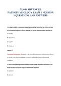 NU606 EXAM BUNDLE QUESTIONS WITH VERIFIED ANSWERS