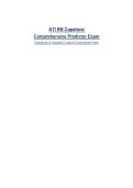 ATI RN Capstone Comprehensive Predictor Exam&NewLine;Questions & Answers&vert; Latest&vert; Guaranteed Pass&NewLine;