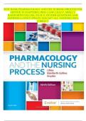 TEST BANK PHARMACOLOGY AND THE NURSING PROCESS 9TH &NewLine;EDITION 58 CHAPTERS LINDA LANE LILLEY&comma; SHELLY &NewLine;RAINFORTH COLLINS&comma; JULIE S&period; SNYDER QUESTIONS AND &NewLine;ANSWERS LATEST UPDATE 2026&sol;2027 ALL ANSWERS 100&percnt; &NewLine;CORRECT
