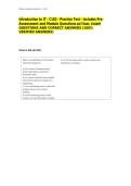 Introduction to IT - C182 - Practice Test - Includes Pre-Assessment and Module Questions ACTUAL EXAM QUESTIONS AND CORRECT ANSWERS &lpar;100&percnt; VERIFIED ANSWERS&rpar;&NewLine;&NewLine;
