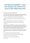 EEG Board Exam 2026&sol;2027 &ndash; Actual Exam  Questions with Verified Correct Answers &vert; Fully Updated Study Guide