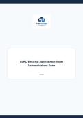 ALWD Electrical Administrator Inside Communications Exam &vert; Practice Exam Q&A