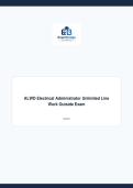 ALWD Electrical Administrator Unlimited Line Work Outside Exam
