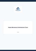Alaska Mechanical Administrator Exam &vert; Practice Exam Questions & Answers
