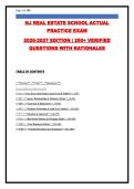 NEW JERSEY REAL ESTATE EXAM PREP &vert; 260&plus; PRACTICE QUESTIONS WITH VERIFIED ANSWERS & RATIONALES &vert; UPDATED 2026-2027 &vert; COMPLETE COVERAGE OF NJREC REQUIREMENTS
