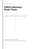 CWEA COLLECTIONS GRADE 1 ACTUAL EXAM 2026&sol;2027 &vert; Verified Q&A &vert; Wastewater Collection Certification Prep &vert; Pass Guaranteed - A&plus; Graded&NewLine;&NewLine;