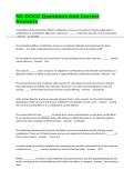 NC DOCC Questions And Correct Answers