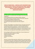 NURS 615 PHARM EXAM 1 &ndash; MARYVILLE LATEST 2026 NEWEST EXAM &NewLine;PREPARATION WITH COMPLETE QUESTIONS AND CORRECT ANSWERS WITH RATIONALES &vert; ADVANCED PHARMACOLOGY FOR NURSING PRACTICE EXAM ALREADY GRADED A&plus;&vert; &NewLine;&vert;BRAND NEW VERSION&excl;