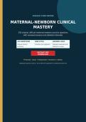 MATERNAL-NEWBORN Clinical Judgment Lab 2026&sol;2027&colon; 250 Practice Questions with Verified Answers & Rationales &vert; Graded A&plus; &vert; Latest Exam Prep