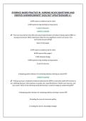 EVIDENCE-BASED PRACTICE IN  NURSING &vert;QUESTIONS AND VERIFIED ANSWERS&vert;NEWEST 2026&sol;2027 UPDATE&vert;GRADED A&plus;