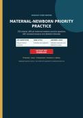 MATERNAL-NEWBORN Priority Practice 2026&sol;2027&colon; 250 NGN Questions with Verified Answers & Rationales &vert; Graded A&plus; &vert; Latest Exam Prep