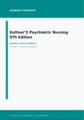 Keltner&rsquo;s Psychiatric Nursing 9th Edition Test Bank &ndash; 274 Pages &vert; Mental Health Nursing