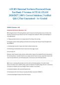 ATI RN Maternal Newborn Proctored Exam Test Bank 3 Versions ACTUAL EXAM 2026&sol;2027 &vert; 100&percnt; Correct Solutions &vert; Verified Q&A &vert; Pass Guaranteed - A&plus; Graded&NewLine;&NewLine;