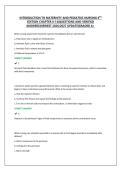 INTRODUCTION TO MATERNITY AND PEDIATRIC NURSING 8TH EDITION CHAPTER 8-14&vert;QUESTIONS AND VERIFIED ANSWERS&vert;NEWEST 2026&sol;2027 UPDATE&vert;GRADED A&plus;