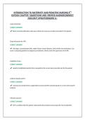 INTRODUCTION TO MATERNITY AND PEDIATRIC NURSING 8TH EDITION CHAPTER 1&vert;QUESTIONS AND VERIFIED ANSWERS&vert;NEWEST 2026&sol;2027 UPDATE&vert;GRADED A&plus;