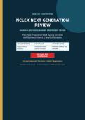 NCLEX Next Generation Review 2026&sol;2027 - 250 Original Questions with Verified Answers & Detailed Rationales